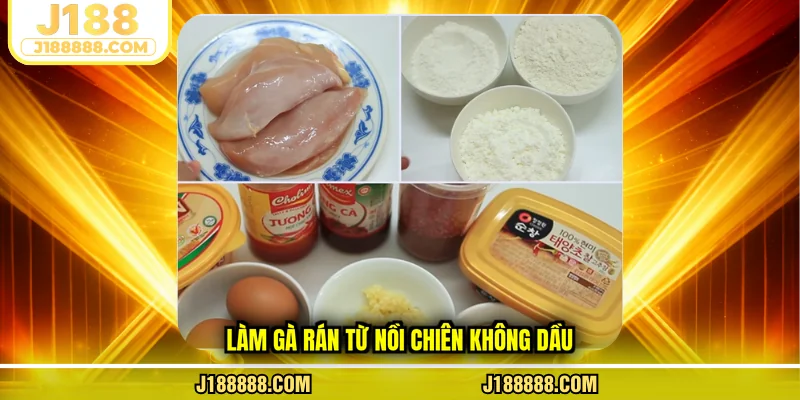 Làm gà rán từ nồi chiên không dầu